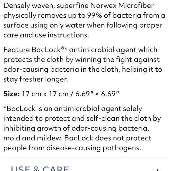 Norwex Napkins Set of 4 Graphite with dark trim NWOT - Picture 6 of 9